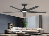 52 inch Ceiling Fans with Lights, Large Air Volume Ceiling Fans with Reversible Quiet DC Motor and 33664919