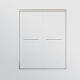 56-60 in. W x 72 in. H Double Sliding Shower Door, Semi-frameless Bypass Bathroom Sliding Door with W1573P239437
