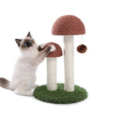 ZNTS Cat Scratching Post Mushroom Claw Scratcher with Natural Sisal Ropes Interactive Dangling Ball for 03002290