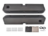 2x Tall Black Valve Cover Kit Replacement for Ford SBF 289 302 351W 19621985 Black Aluminum 07880155