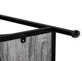 Grey MDF Countertop Black Wrought Iron Base 2 Layers Forked Console Table 22864661