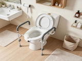 5-Inch Elevated Toilet Seat Riser with Handles 350 lbs Capacity 00094666