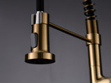 Commercial Kitchen Faucet with Pull Down Sprayer, Single Handle Single Lever Kitchen Sink Faucet W1932P156147