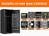 57" High Large Capacity Mechanical Gun Safe for Rifles & Handguns, Digital Password Lock, Built-In 14983353