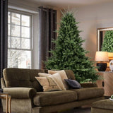 Artificial 7.5ft Green Christmas Tree with 2441 PE/PVC Mixed Branch Tips, memory wireiron wire, 17898319
