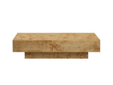43.31 Inch Burl Wood Veneer Coffee,Rectangle Mid-Century Modern for Living Room,Coffee W2582P431210
