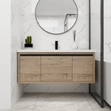 48 Inch Bathroom Cabinet With Sink,Soft Close Doors and Drawer,Float Mounting Design,48x18 W99984814