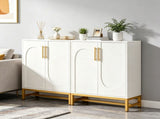 Modern Sideboard Buffet Storage Cabinet with Adjustable Shelves, Freestanding Kitchen Server with 45756768