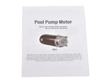 Pool Pump Motor 2HP 115/230V 56J Frame Single Speed 18.6/9.3A 1.1SF 60Hz UST1202 56305821