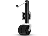 6-inch Dual Wheels Trailer Jack, 1500 lbs, for RV, Boat, Trailer and More, Black 33045451