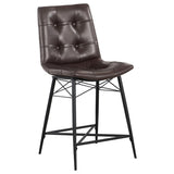Brown Tufted Counter Height Stool B062P153530