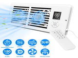 Dual Motor PWM Ventilation Booster Fan Winter Summer Fan 3 Modes, Auto Temp Detect Air Vent Fan with 84045069