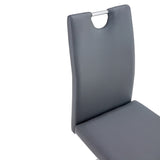 Modern Dining Chairs Set of 4, Side Dining Room/Kitchen Chairs, Faux Leather Upholstered Seat and N752P186170G
