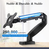 ZNTS The monitor arm is adjustable for desktop mount and fits 15-27 inch monitors with weight capacities 98670794