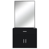 15% E0 chipboard linen top 1 drawer 1 door with mirror Salon cabinet black 33239540