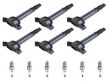 Pack of 6 Ignition Coil Spark Plugs fit for Lexus RX450h 3.5L V6 2010-2015 UF487 11659710
