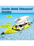S2 High Speed RC Boats with LED Lights & 2 Batteries, 30 mph Remote Control Boat for Pools and 87676851