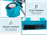 2 Folding Beachs Portable Foldable Beach with Carry Bag, 5.5lbs Lightweight Camping 45760766