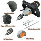 Mixer 13A Single Paddle Concrete Mortar Mixer, 5/8" Keyed Chuck, Soft Start, Come w/100mm Large 98394397