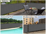 5'X50' Dark Grey HDPE Fence 02223419