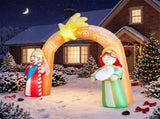 7.6FT Nativity Christmas Inflatable Arch with 7 LED Lights, Jesus Christmas Inflatable Arch 70900234