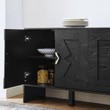 60" Mid Century Modern Sideboard Buffet Cabinet with Storage, TV Media Console, Storage Cabinet with W1801P290306