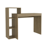 Britt 43" Wide Four Shelves Writting Desk, Home Office, Living Room, Gamer Desk Natural Oak B070P254783