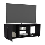 Adel 51" Wide Tv Stand with One Door Cabinet , Four Open Shelves, Cable Management, Living, Tv B200P286983