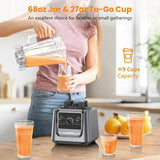 Blenders for Kitchen, 2000W Professional Grade High-Speed Countertop Blender with 68oz Pitcher & 75019525