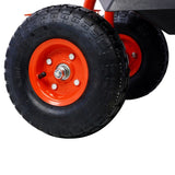 Rolling Garden Scooter Garden Cart Seat with Wheels and Tool Tray, 360 Swivel Seat,Red W46542631