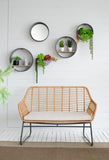 Farmhouse Round Metal Wall Planter, 5 Piece W2078P156359