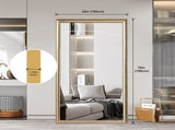70" x 32" Gold Full Length Floor Mirror with PS Frame, Large Wall Mounted or Leaning Body Mirror for W2071P484407