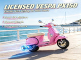 12V Kids Electric Motorcycle with Training Wheels Rear Suspension Steering Limitation Pink 82709950