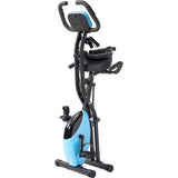 Folding Exercise Bike, Fitness Upright and Recumbent X-Bike with 10-Level Adjustable Resistance, Arm 17723494