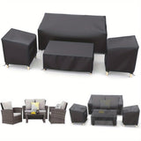 ZNTS Outdoor Furniture 4 Piece Patio Furniture Covers Set, Heavy Duty Lawn Patio Covers for 1xSofa 23139353