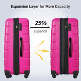 Hardshell Luggage Sets 2Pcs bag Spinner Suitcase with TSA Lock Lightweight PP309433AAH