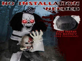 1.8ft Halloween Decoration Scary Clown, Sound-Actived Party Decor with Creepy Sound , Scary Haunted 19947782