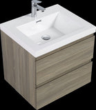 24" Floating Bathroom Vanity with Sink, Modern Wall-Mounted Bathroom Storage Vanity Cabinet with W1573P152695