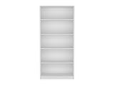 Vinton 4-Tier Bookcase with Modern Storage for Books and Decor, White B097P167418