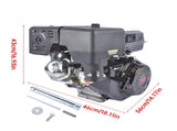 13HP 389cc Gas Engine, Horizontal Shaft 4 Stroke OHV Gas Motor, Go Kart Engine Motor Recoil Start 96624548