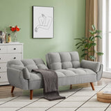 ZNTS New Design Linen Sofa Furniture Adjustable Backrest Easily Assembled Recliners-GRAY 38632181