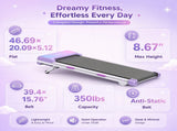 Walking Pad Treadmill 15% Auto Incline, Under Desk Treadmill 05325064