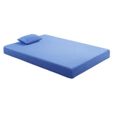 7inch Full and Pillow Set Breathable Fabric Gel-Infused Memory Foam, Blue, B011P213348