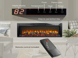 44 inch wall recessed electric fireplace with remote and Imitation Flame , LED light heater W1769P171420