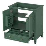 30" Bathroom Vanity without Sink, Base Only, Multi-functional Bathroom Cabinet with Doors and N725P186143G