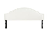 Catherine Upholstered King Headboard, Antique White Woven B2719P238659
