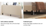 Queen Size Platform Bed , Metal Bed Frame with Charging Station, No Box Spring Needed, , W636P288880