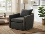 Swivel Accent Chair Upholstered Club Chair Barrel Sofa Chair for Living Room , Reading Corner, and N763P376127R