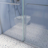 56 to 60 in. W x 76 in. H Double Sliding Frameless Soft-Close Shower Door, Premium 3/8 Inch W1573126518