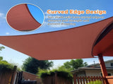 12'X16' Rust Red HDPE sunshade sail 74045119